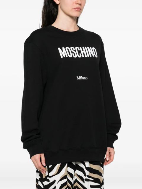 Moschino logo-print sweatshirt - Black