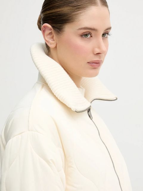 United Colors of Benetton kurtka kolor beżowy zimowa 2R1VDN08J