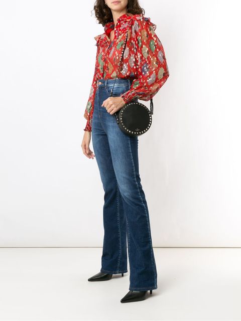 Valentino Garavani Rockstud leather crossbody bag - Black