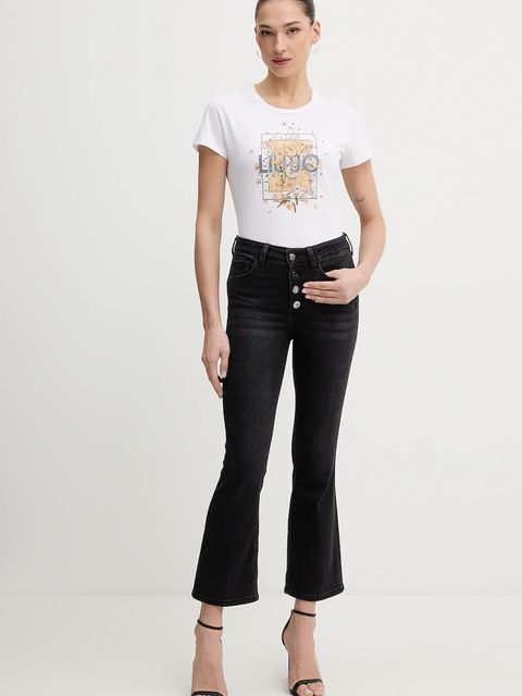 Liu Jo t-shirt bawełniany damski kolor biały WA6493 JS923 - zdjęcie produktu nr 2