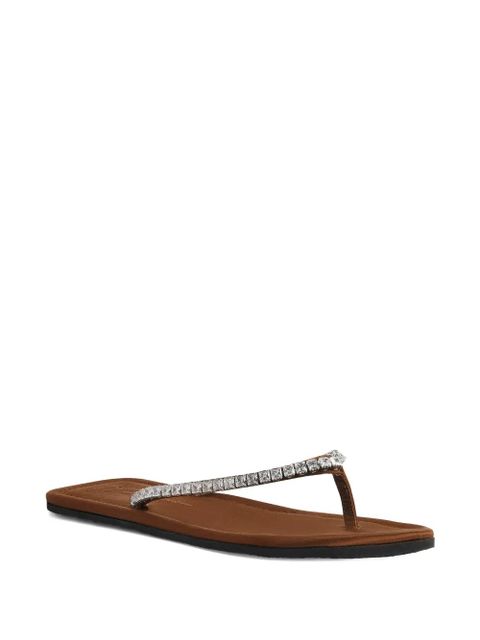 Giuseppe Zanotti Hatsumomo rhinestone-embellishment sandals - Brown - zdjęcie produktu nr 2
