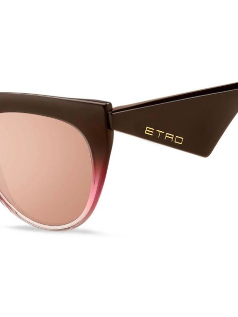 ETRO Tailoring cat-eye frame sunglasses - Brown