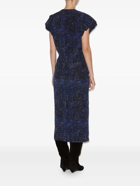 ISABEL MARANT Terena sequin-embellished twisted dress - Blue - zdjęcie produktu nr 2