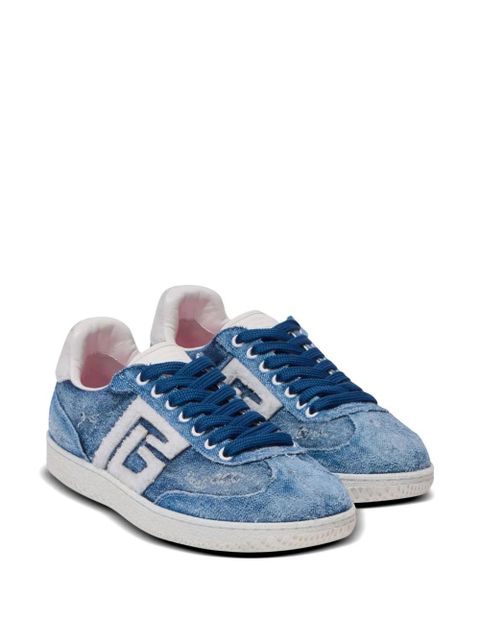 Balmain logo-patch sneakers - Blue - zdjęcie produktu nr 2