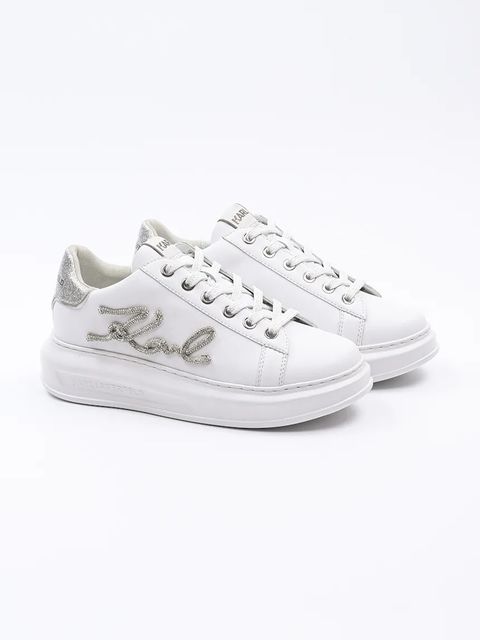 Karl Lagerfeld sneakersy skórzane KAPRI kolor biały KL62511G - zdjęcie produktu nr 2