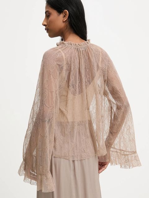 Answear.LAB bluzka damska kolor brązowy gładka - zdjęcie produktu nr 2