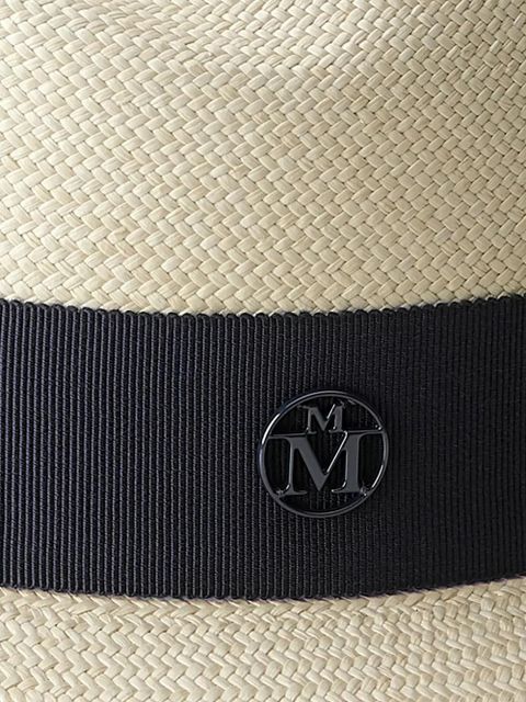 Maison Michel Virginie straw fedora hat - Neutrals