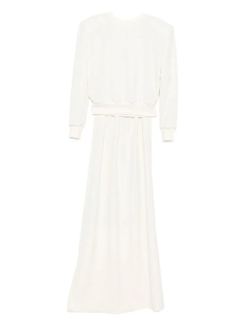 Magda Butrym belted knitted dress - White