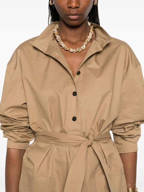 Saint Laurent belted top - Brown