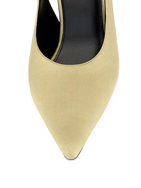 Saint Laurent 110mm L'entracte slingback pointed-toe pumps - Neutrals