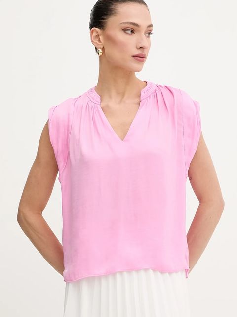 Morgan bluzka damska kolor różowy gładka OROOVE - zdjęcie produktu nr 1