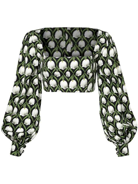 Agua By Agua Bendita Pera Perla cropped top - Black - zdjęcie produktu nr 1