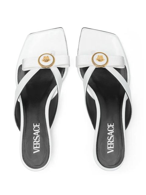 Versace Gianni 45mm leather sandals - White