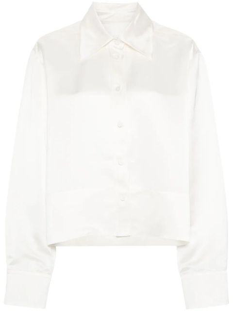 Jil Sander box-pleat shirt - White - zdjęcie produktu nr 1