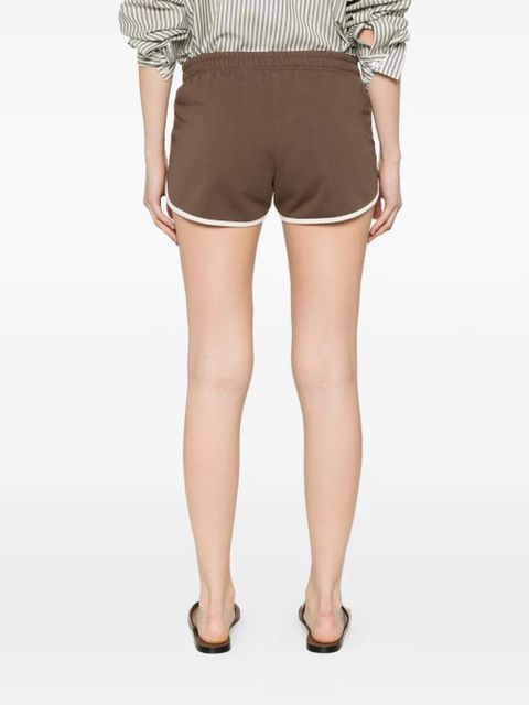 MC2 Saint Barth Francine Light logo-embroidered shorts - Brown