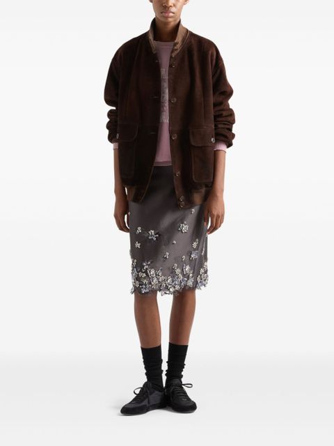 Prada suede jacket - Brown - zdjęcie produktu nr 2