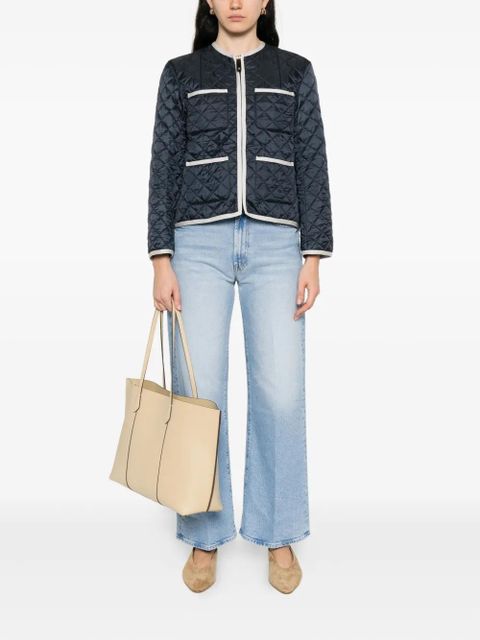 Max Mara CELESTE quilted pocket jacket - Blue