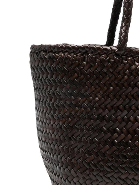 DRAGON DIFFUSION Small Grace basket tote bag - Brown