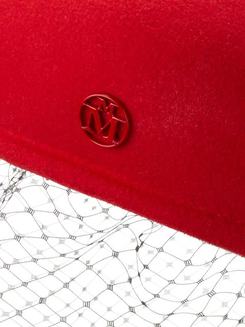 Maison Michel New Bonnie Veil hat - Red - zdjęcie produktu nr 2