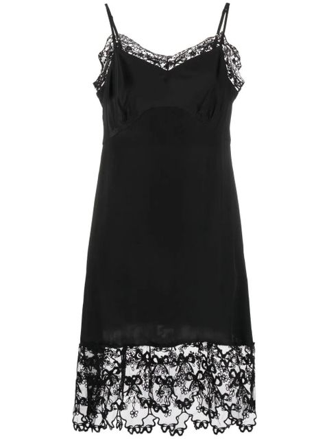 Simone Rocha sleeveless lace-hem dress - Black - zdjęcie produktu nr 1