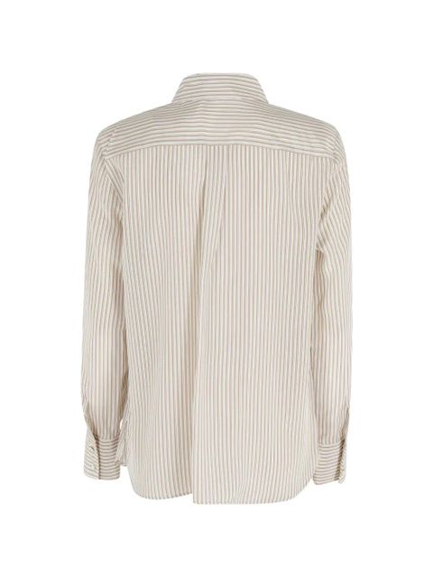 Max Mara printed crepe-de-chine shirt - Neutrals - zdjęcie produktu nr 2