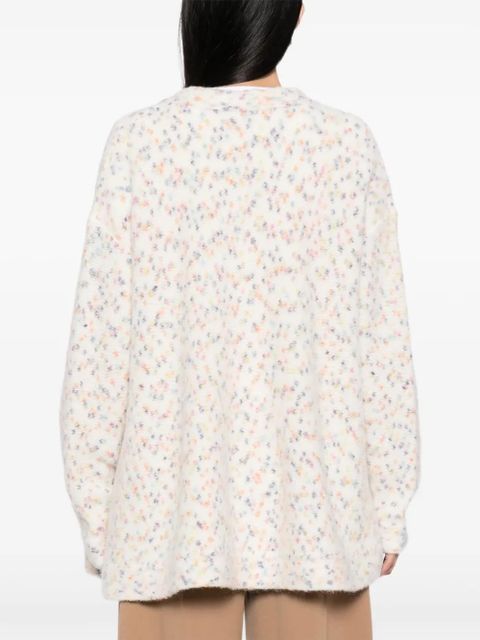 LOEWE logo-embroidered cardigan - White
