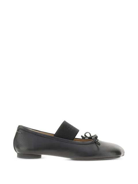 MM6 Maison Margiela ribbon ballet flats - Black - zdjęcie produktu nr 1