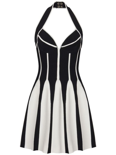 Balmain halterneck knitted minidress - Black - zdjęcie produktu nr 1