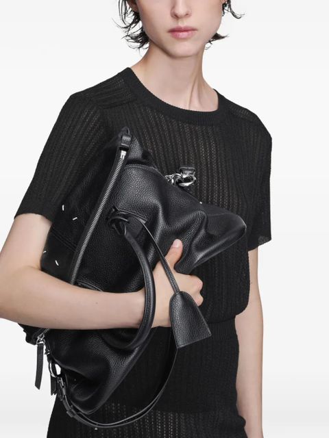 Maison Margiela medium 5AC Soft tote bag - Black - zdjęcie produktu nr 2