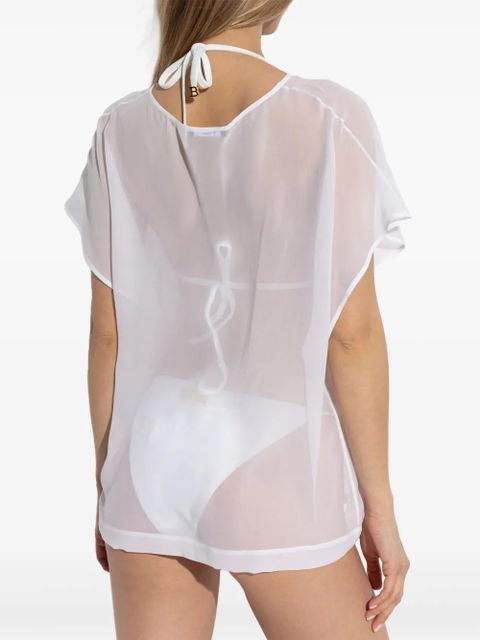 Balmain transparent beach cover-up - Black