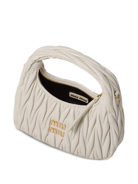 Miu Miu Wander matelassé tote bag - Neutrals