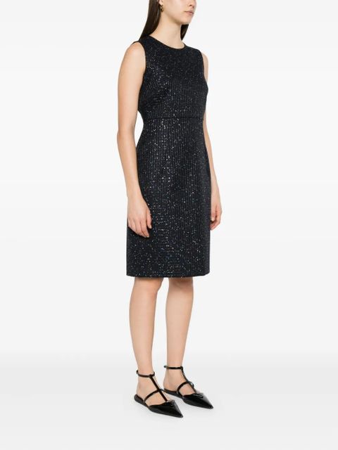 Max Mara sleeveless sequined dress - Blue