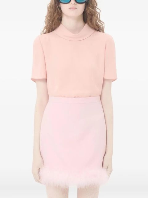 Valentino Garavani hook-and-eye georgette top - Pink - zdjęcie produktu nr 2