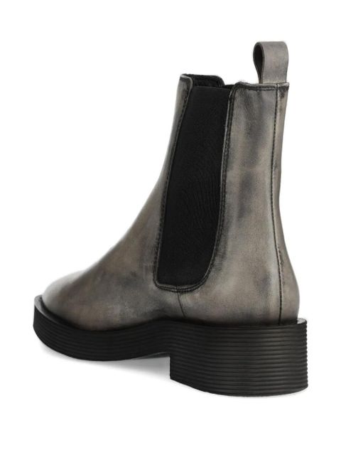 Copenhagen elastic-panel pointed-toe boots - Grey
