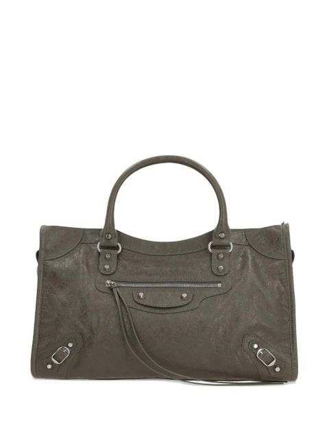 Balenciaga medium Le City leather shoulder bag - Green - zdjęcie produktu nr 1