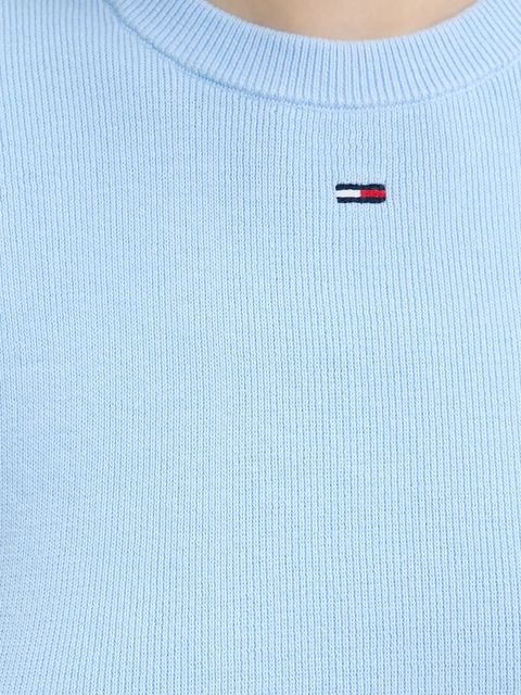 Tommy Jeans sweter bawełniany kolor niebieski DW0DW19336