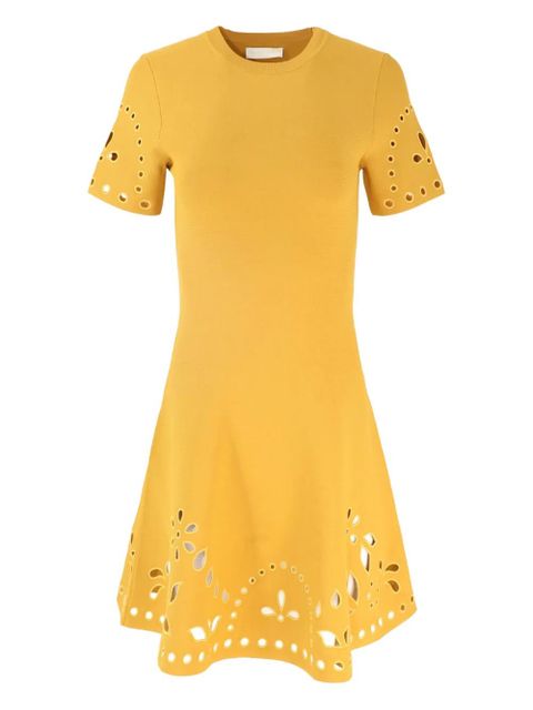 Ulla Johnson eyelet-embellished mini dress - Yellow - zdjęcie produktu nr 1
