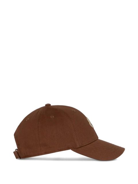 Moncler logo-patch hat - Black