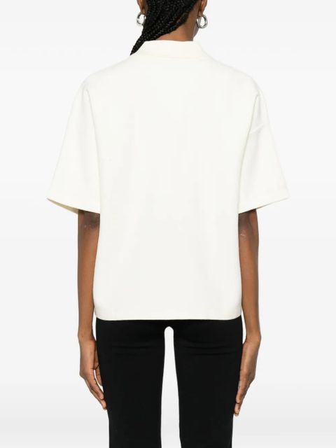 Essentiel Antwerp embellished pocket polo shirt - Neutrals