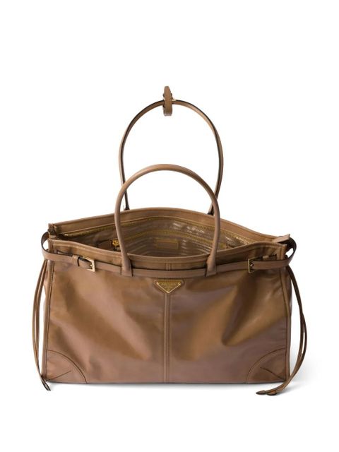 Prada large Bonnie tote bag - Brown