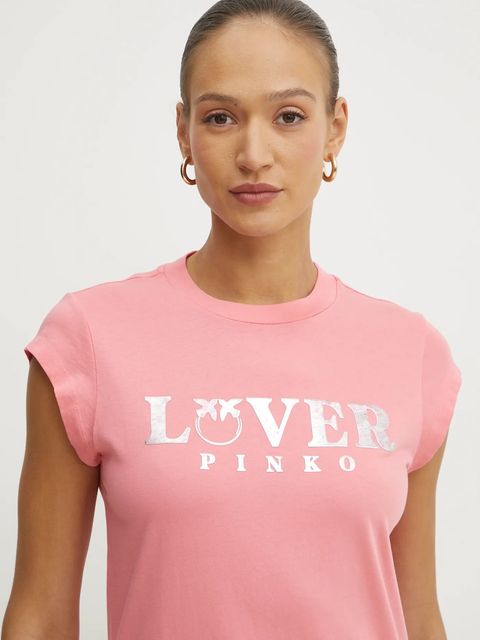 Pinko t-shirt bawełniany - zdjęcie produktu nr 1
