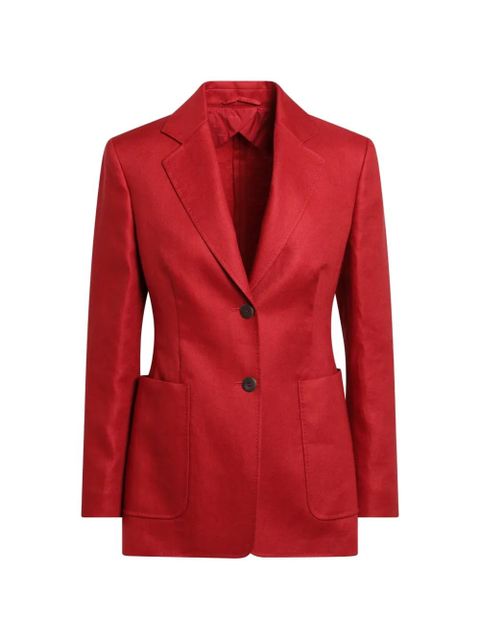 Max Mara single-breasted linen blazer - Red - zdjęcie produktu nr 1