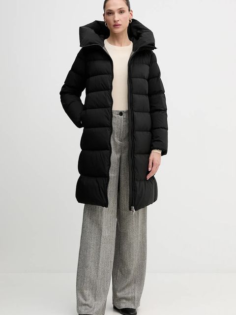 Sisley spodnie damskie kolor czarny szerokie high waist 4D12LF07V - zdjęcie produktu nr 2