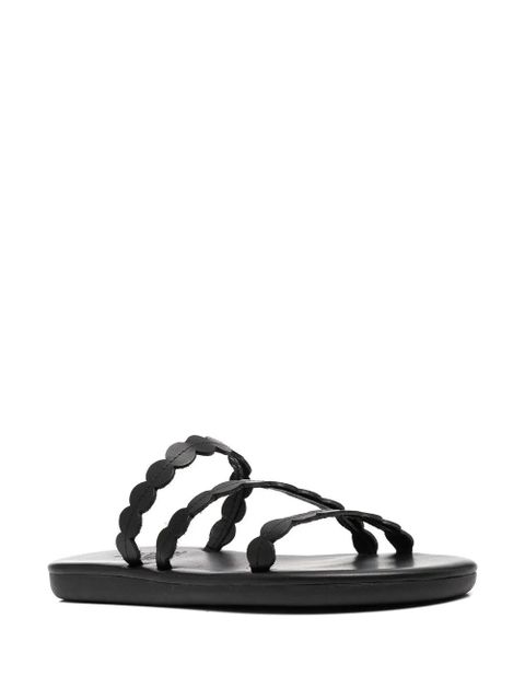 Ancient Greek Sandals Oceanis leather sandals - Black
