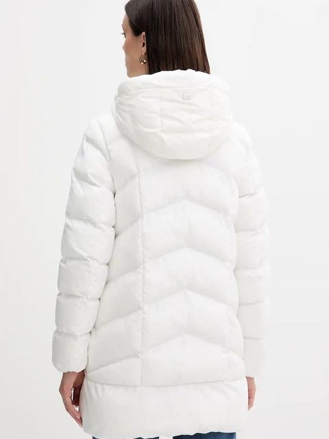 Geox kurtka ANYLLA kolor biały zimowa oversize W4628Q T3144