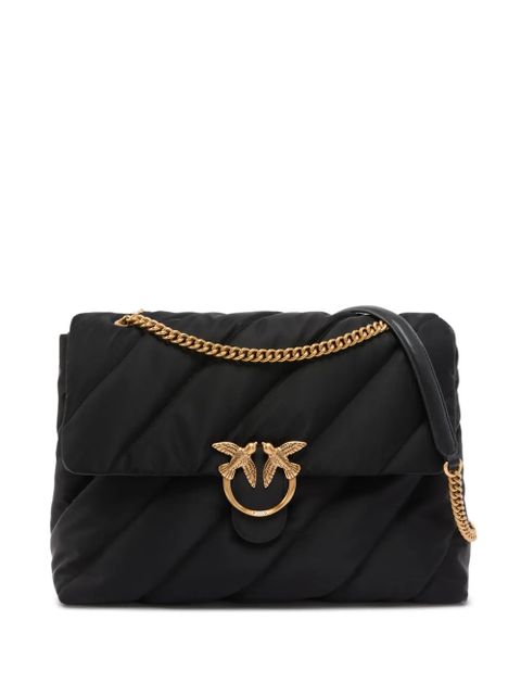 PINKO quilted bird-appliqué cross body bag - Black - zdjęcie produktu nr 1