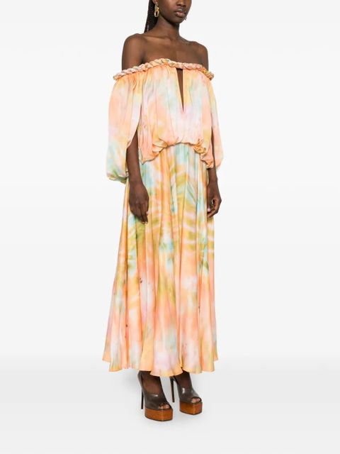 ZIMMERMANN Luna twist midi dress - Orange