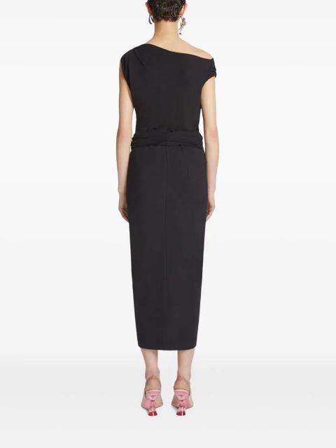 DRIES VAN NOTEN off-shoulder jersey top - Black