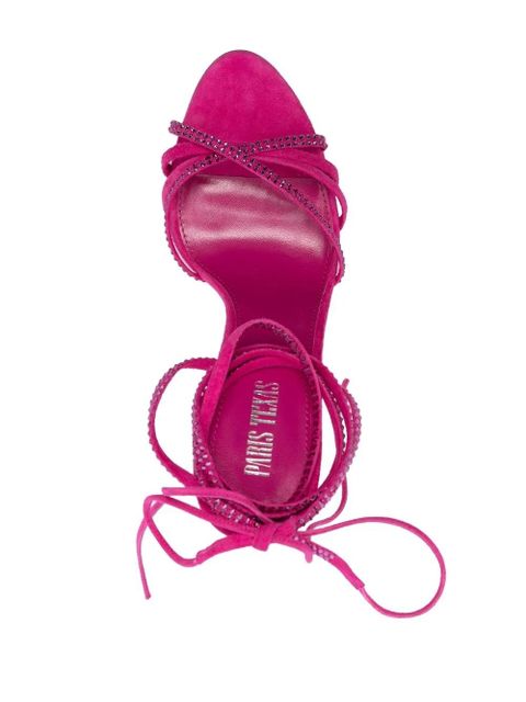 Paris Texas Holly Nicole 105mm lace up sandals - Pink