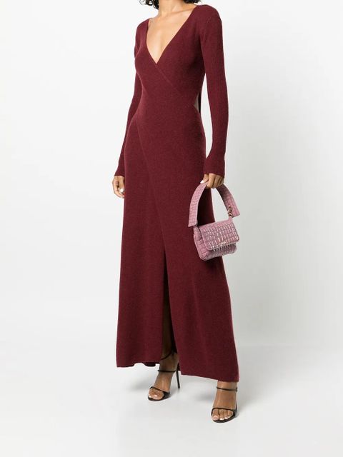 Cult Gaia Damara crocodile-effect shoulder bag - Purple